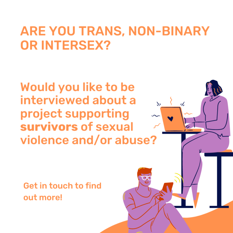 Trans Non Binary And Intersex Survivors Of Sexual Violence Brighton And Hove Lgbt Switchboard 8695